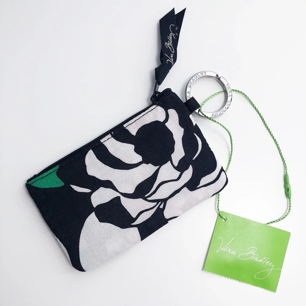 NWT Vera Bradley Imperial Rose Zip ID Case